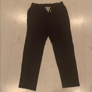 Black drawstring sweatpants